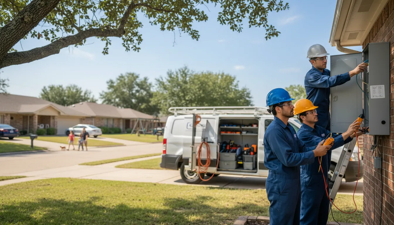 Certified electrician providing emergency electrical services in Buckner, AR